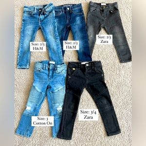 5 Pairs of Toddler Boy Jeans